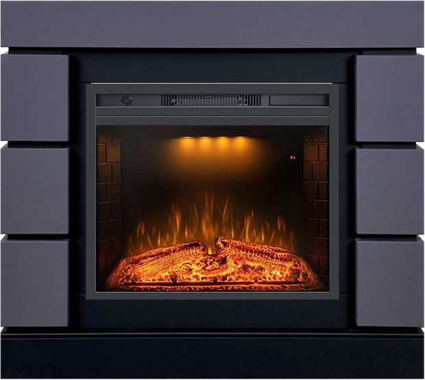 Каминокомплект Modern SFT (Разборный) - Серый графит с очагом Emerald 23 в Сыктывкаре