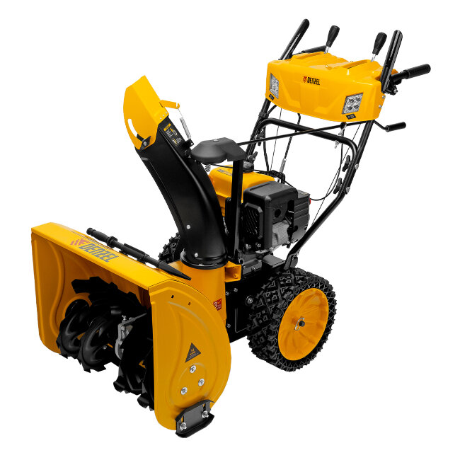 Бензиновая снегоуборочная машина SBM 610S PRO, 212 cc, электростартер, фара, обогрев Denzel в Сыктывкаре