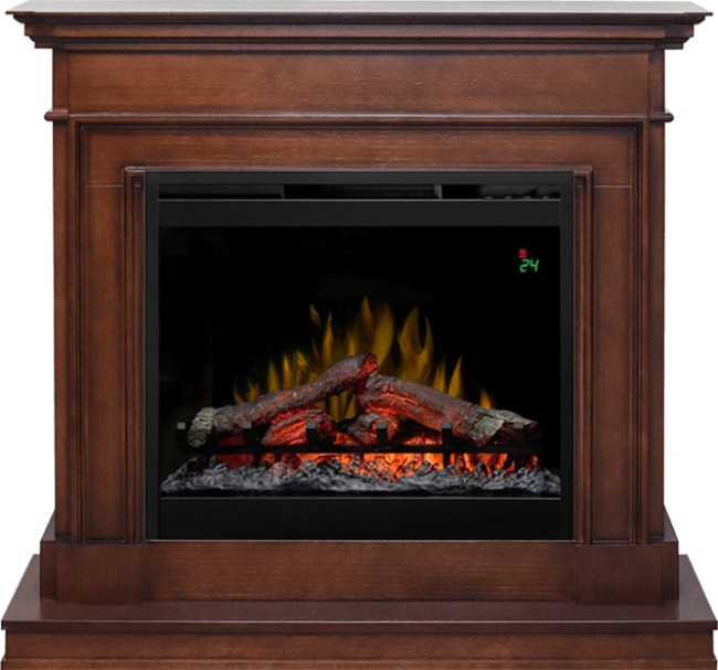 Каминокомплект Newport - Темный дуб с очагом Symphony 26'' DF2624L-INT в Сыктывкаре