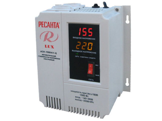 Стабилизатор напряжения серии LUX РЕСАНТА АСН-1500Н/1-Ц в Сыктывкаре
