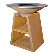 Уличный гриль Coeo TRIO 82 - CORTEN в Сыктывкаре