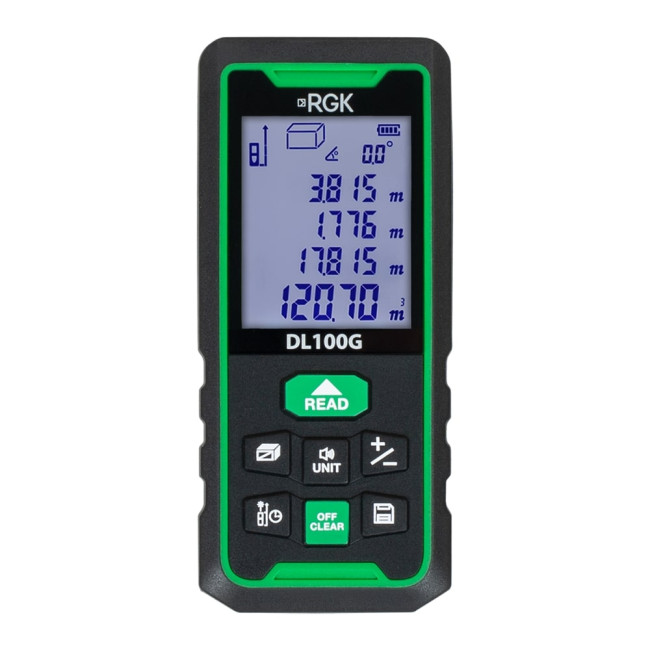 Лазерный дальномер RGK DL100G (с поверкой) - зеленый луч в Сыктывкаре