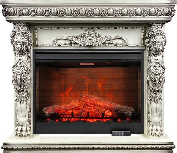 Каминокомплект Windsor - Слоновая кость с патиной с очагом Symphony 30'' DF3020-EU в Сыктывкаре