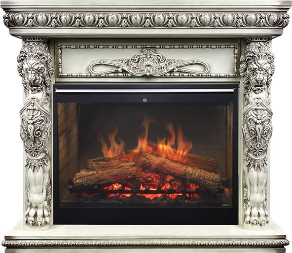 Каминокомплект Windsor - Слоновая кость с патиной с очагом Symphony 30'' DF3020-INT в Сыктывкаре