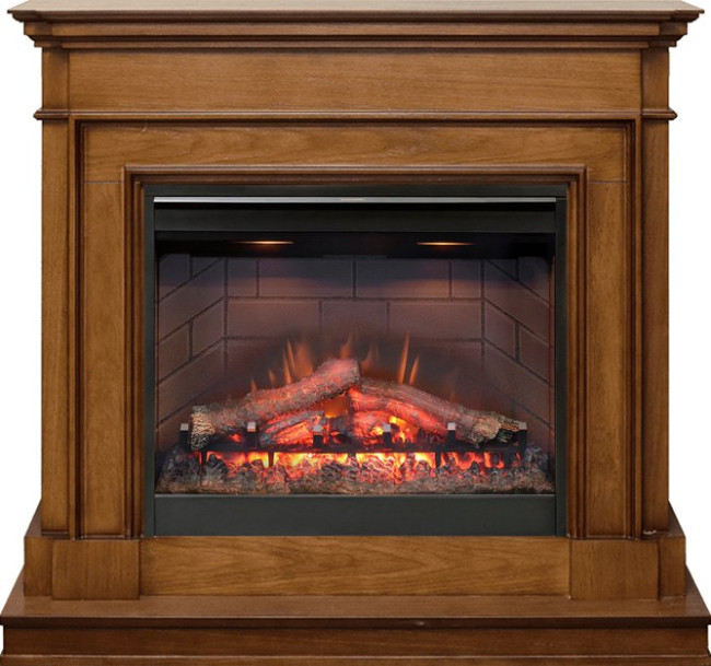 Каминокомплект Newport - Орех с очагом Symphony 26'' DF2608-INT в Сыктывкаре