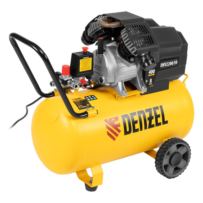 Компрессор воздушный DKV2200/50, Х-PRO 2.2 кВт, 400 л/мин, 50 л Denzel в Сыктывкаре