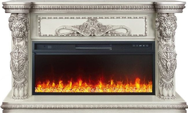 Каминокомплект Windsor 42 - Слоновая кость с темной патиной с очагом Vision 42 LED в Сыктывкаре