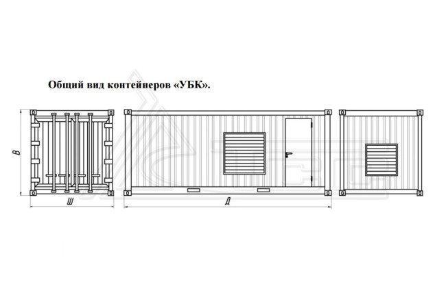 Контейнер Север УБК-6В базовая комплектация (на базе морского контейнера) в Сыктывкаре