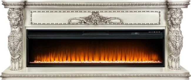 Каминокомплект Windsor 60 - Слоновая кость с темной патиной с очагом Vision 60 LED в Сыктывкаре