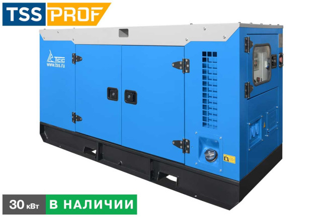 Дизельный генератор ТСС АД-30С-Т400-1РКМ7 в шумозащитном кожухе в Сыктывкаре