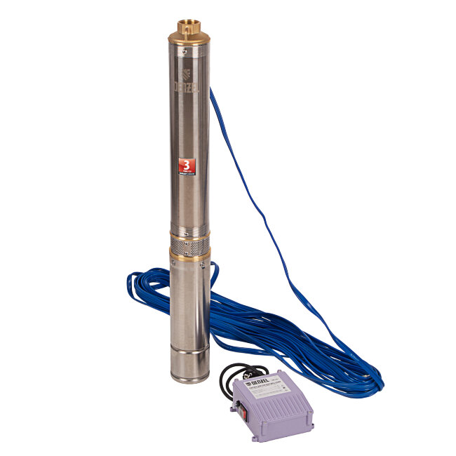 Скважинный насос DWC-4-80, центробежный, диаметр 4", 1500 Вт, 5700 л/ч, напор 80 м Denzel в Сыктывкаре