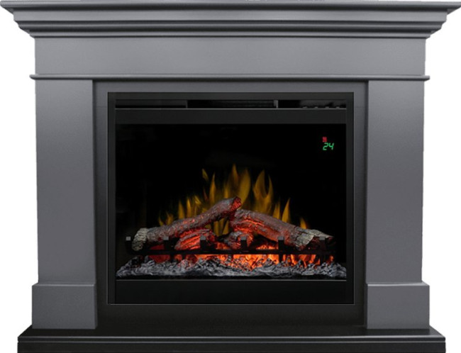 Каминокомплект California Graphite Gray - Серый графит с очагом Symphony 26'' DF2624L-INT в Сыктывкаре