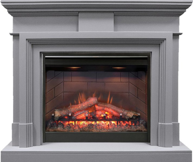 Каминокомплект Coventry Gray - Серый с очагом Symphony 26'' DF2608-INT в Сыктывкаре