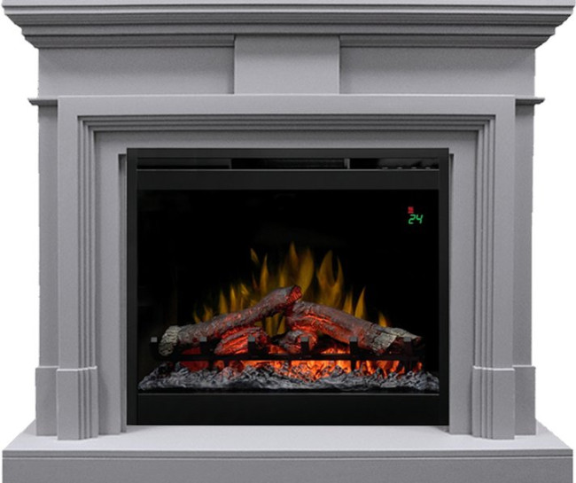 Каминокомплект Coventry Gray - Серый с очагом Symphony 26'' DF2624L-INT в Сыктывкаре