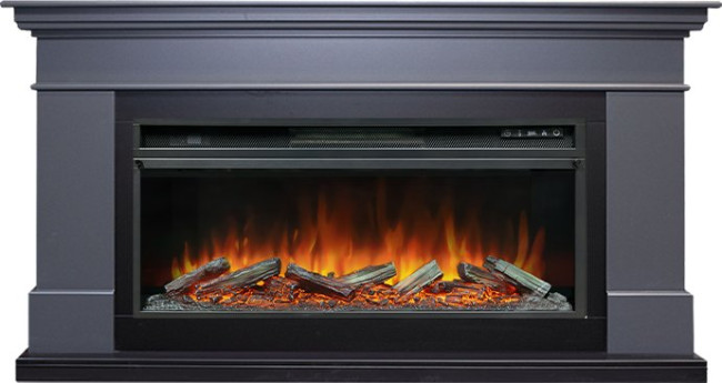 Каминокомплект California - Серый графит (Высота 850 мм) с очагом Vision 42 LOG LED в Сыктывкаре