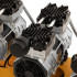 Компрессор безмасляный, малошумный  DLS 2250/100, 2250 Вт, 3x750, 100 л, 410 л/мин блок управления/ Denzel в Сыктывкаре