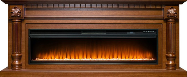 Каминокомплект Edinburg 60 - Орех с очагом Vision 60 LED в Сыктывкаре