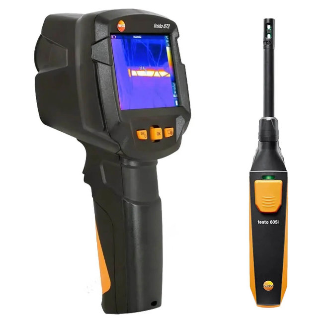Тепловизор Testo 872 и смарт-зонд термогигрометра Testo 605i в Сыктывкаре