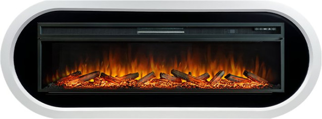 Каминокомплект Ellipse - Белый с черным с очагом Vision 60 LOG LED в Сыктывкаре