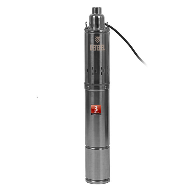 Скважинный насос DWS-4-150, винтовой, диаметр 4", 1300 Вт, 2000 л/ч, напор 150 м Denzel в Сыктывкаре