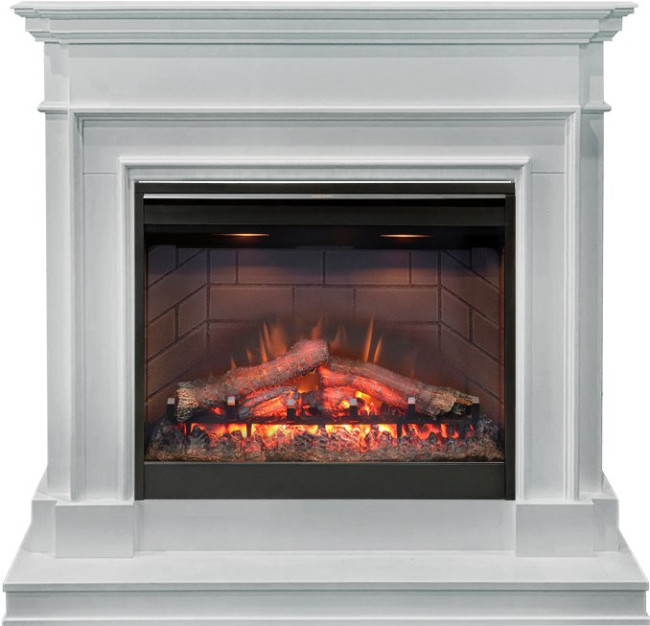 Каминокомплект Newport - Белый с очагом Symphony 26'' DF2608-INT в Сыктывкаре