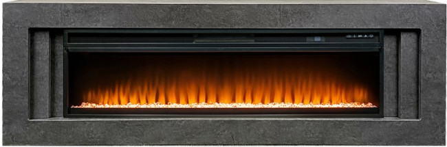 Каминокомплект Line 60 Dark Grey - Темный серый с очагом Vision 60 LED в Сыктывкаре