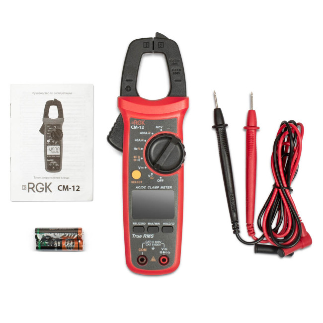 Токовые клещи RGK CM-12 с поверкой в Сыктывкаре