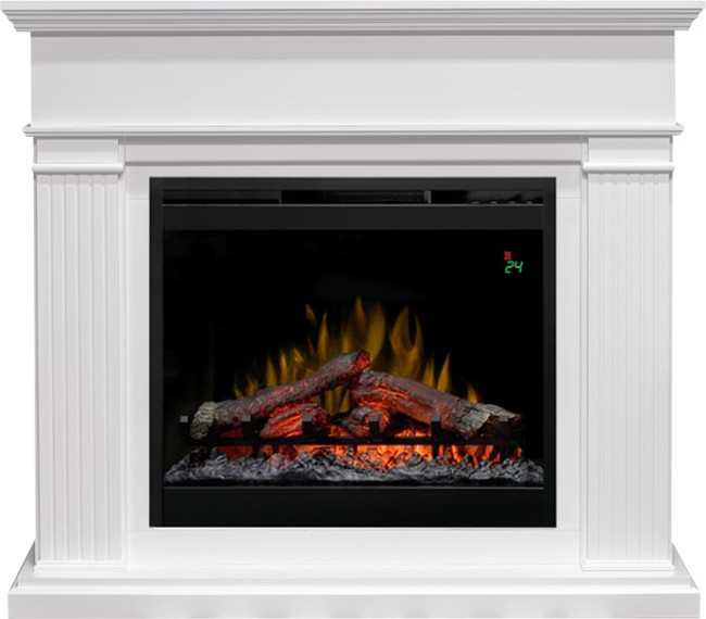 Каминокомплект Adagio - Белый с очагом Symphony 26'' DF2624L-INT в Сыктывкаре