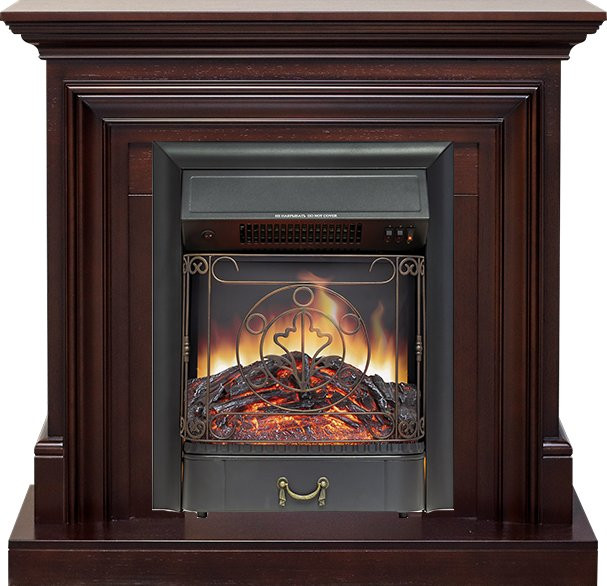 Каминокомплект Bradford - Темный дуб с очагом Majestic FX Black в Сыктывкаре