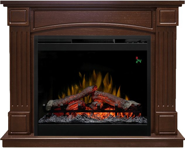 Каминокомплект Boston - Темный дуб с очагом Symphony 26'' DF2624L-INT в Сыктывкаре