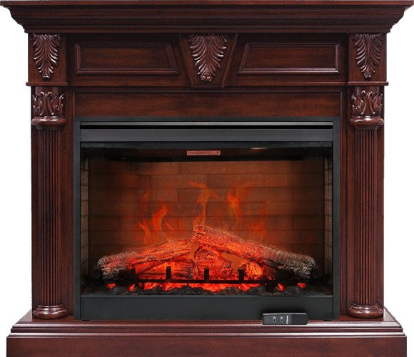 Каминокомплект Sheffield - Темная вишня с очагом Symphony 30'' DF3020-EU в Сыктывкаре