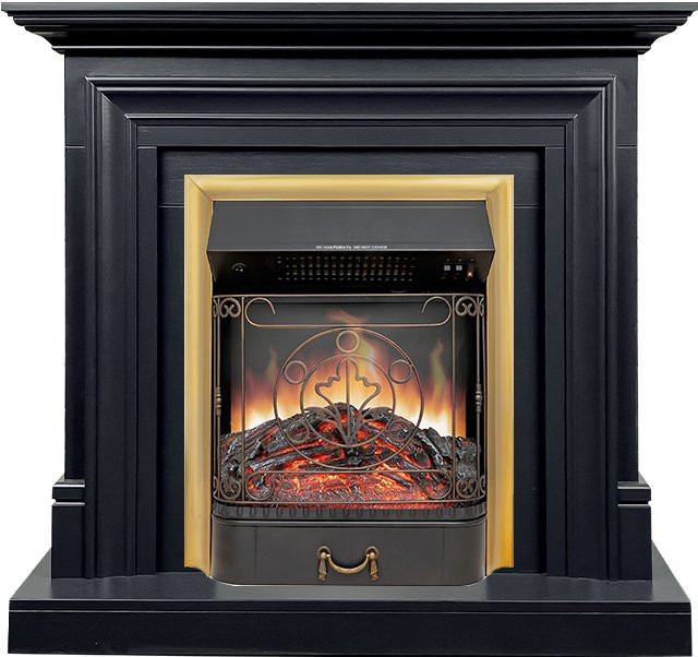 Каминокомплект Bradford - Серый графит с очагом Majestic FX Brass в Сыктывкаре
