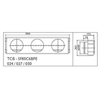 Toshiba Фланец воздушный стандартный (TCB-SF80C6BPE) в Сыктывкаре