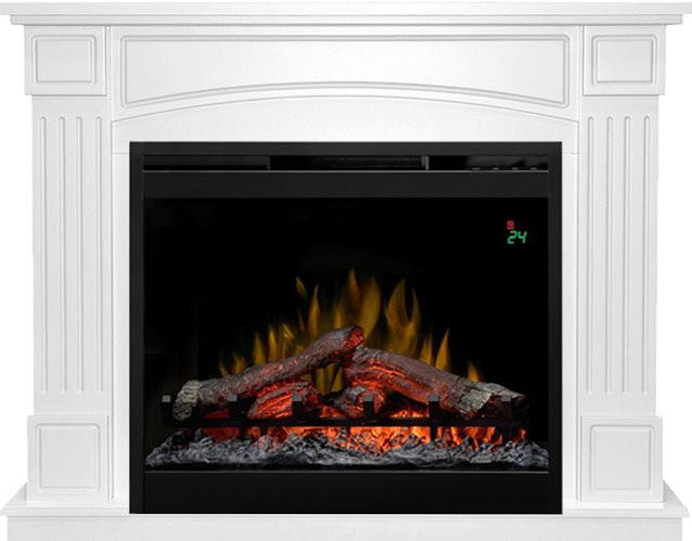 Каминокомплект Boston - Белый с очагом Symphony 26'' DF2624L-INT в Сыктывкаре