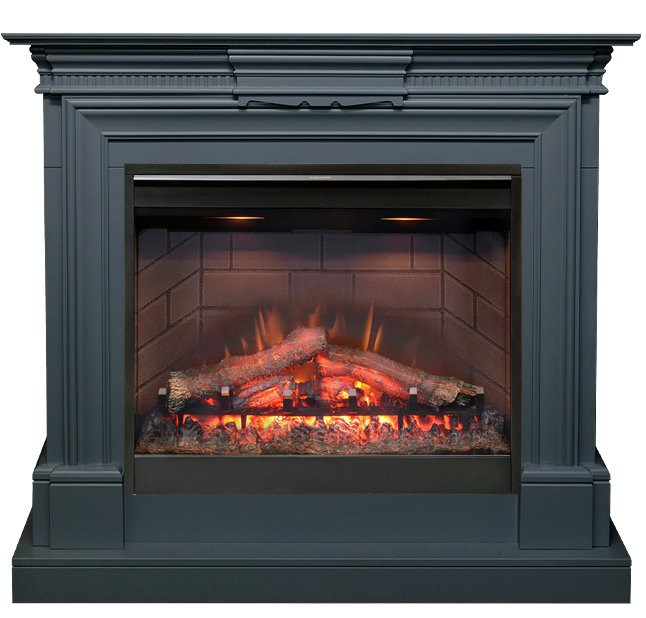 Каминокомплект Chelsea - Серый графит (Ширина 1150 мм) с очагом Symphony 26'' DF2608-INT в Сыктывкаре