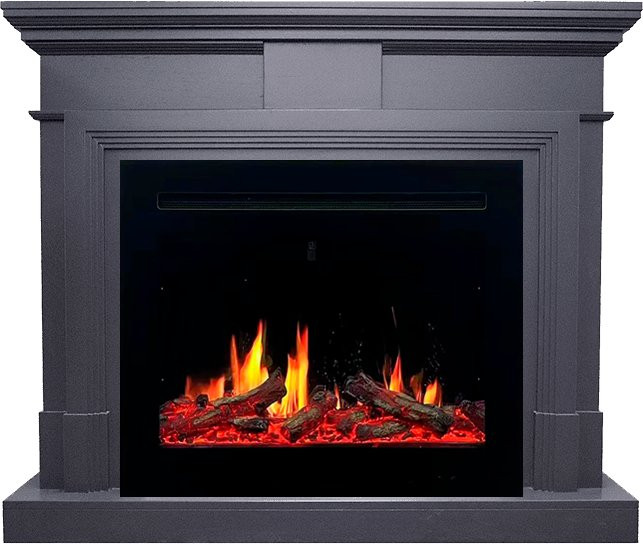 Каминокомплект Coventry Graphite Grey - Серый графит с очагом 5D V-ART 25 в Сыктывкаре