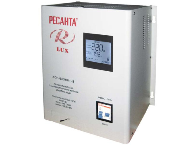 Стабилизатор напряжения серии LUX РЕСАНТА АСН-8000Н/1-Ц в Сыктывкаре